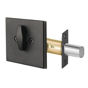 Deadbolt Lock, Square Single Cylinder Dead Bolt, Keyed 1 Side, Fits Standard Size Interior and Exterior Doors, Full Metal, with 3 Keys