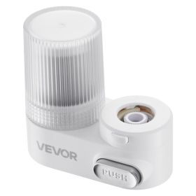 Faucet Mount Water Filter, Vertical Water Purifier for Sink Tap, Carbon Fiber Filters, Removes Chlorine Lead with 1 Filter