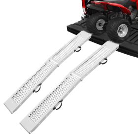 Aluminum Ramps, 1000 lbs, 2Pcs Heavy-duty Ramps with Wider Ramp Surface, Universal Stable Loading Ramp with Handles, Fit for ATV, UTV, Motorcycle