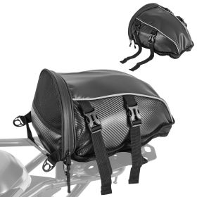 Motorcycle Tail Bag, 10 L Motorcycle Rear Seat Bag with Waterproof Rain Cover